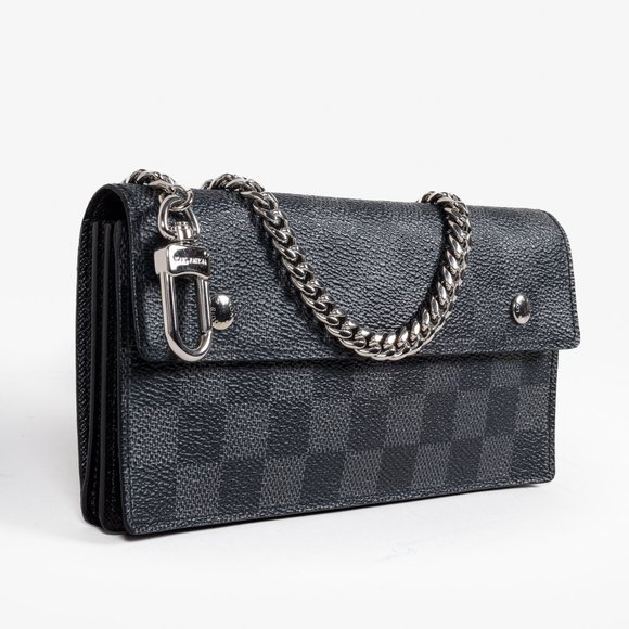Louis Vuitton Damier Graphite Chain Wallet - Picture 1 of 12